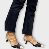 Veronika Elegantiškos Slingback Lodičky su Moderniu Detaliu