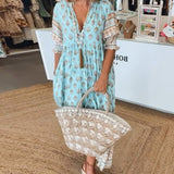 Mana | Chic Floral V-Neck Dress