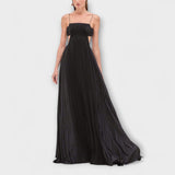 Mireille - Elegantiškos Maxi Suknelės su Plisuotomis Detalėmis ir Iškirpu