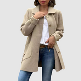 Martina - Klasikinis oversized paltas su sagomis