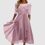 Leontýna – Elegantiška nėriniuota suknelė
