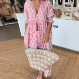 Mana | Chic Floral V-Neck Dress