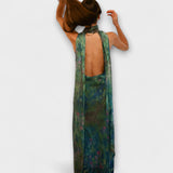 Maisie - Monet Iris Print Maxi Suknelė