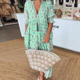 Mana | Chic Floral V-Neck Dress