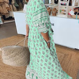 Mana | Chic Floral V-Neck Dress