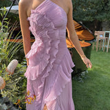 Emma Ruffle Maxi Suknelė
