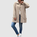 Martina - Klasikinis oversized paltas su sagomis