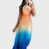 Haven - Stilingi Maxi Suknelės be Rankovių su Tie-Dye