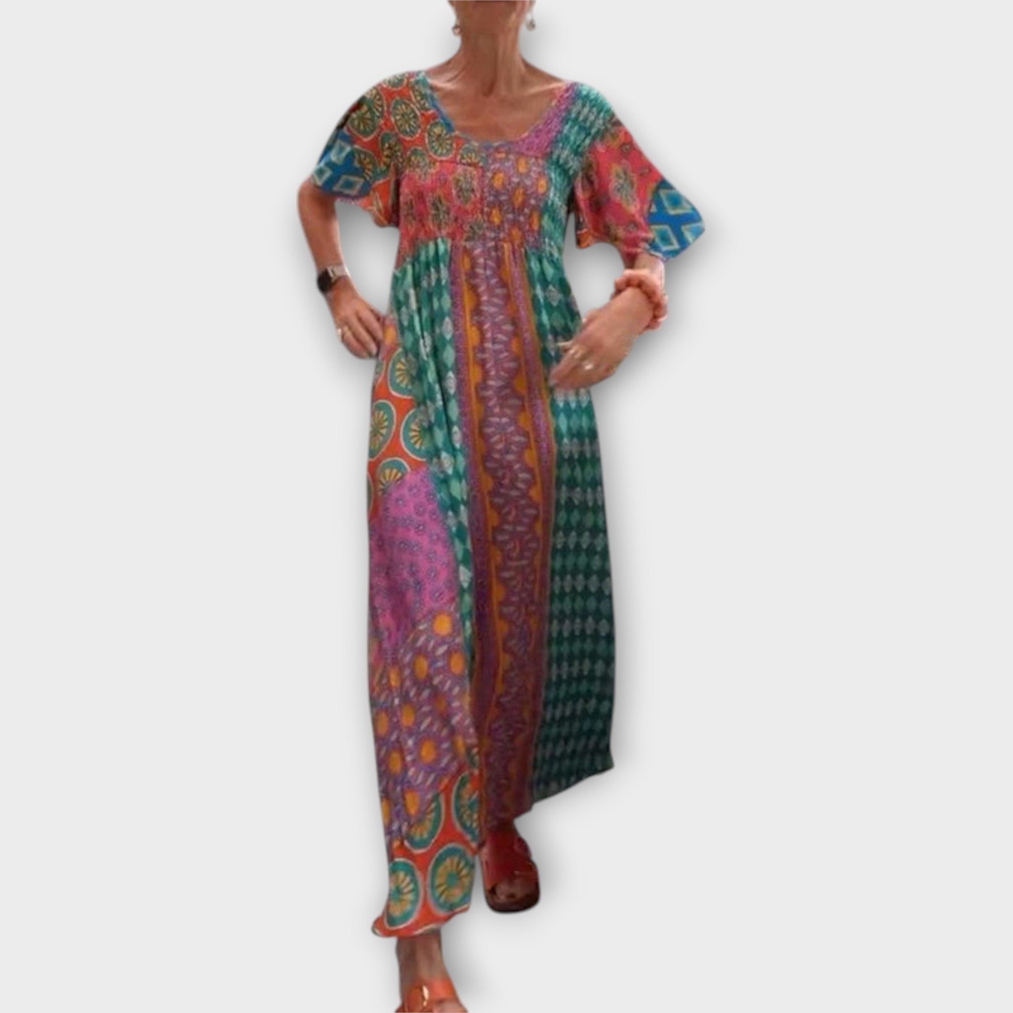 Melania - Gyvų Boho suknelė