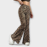 Leopardiniai Bootcut Kelnės