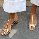 Allegra | Auksiniai Sandalai Kasdieninei Elegancijai