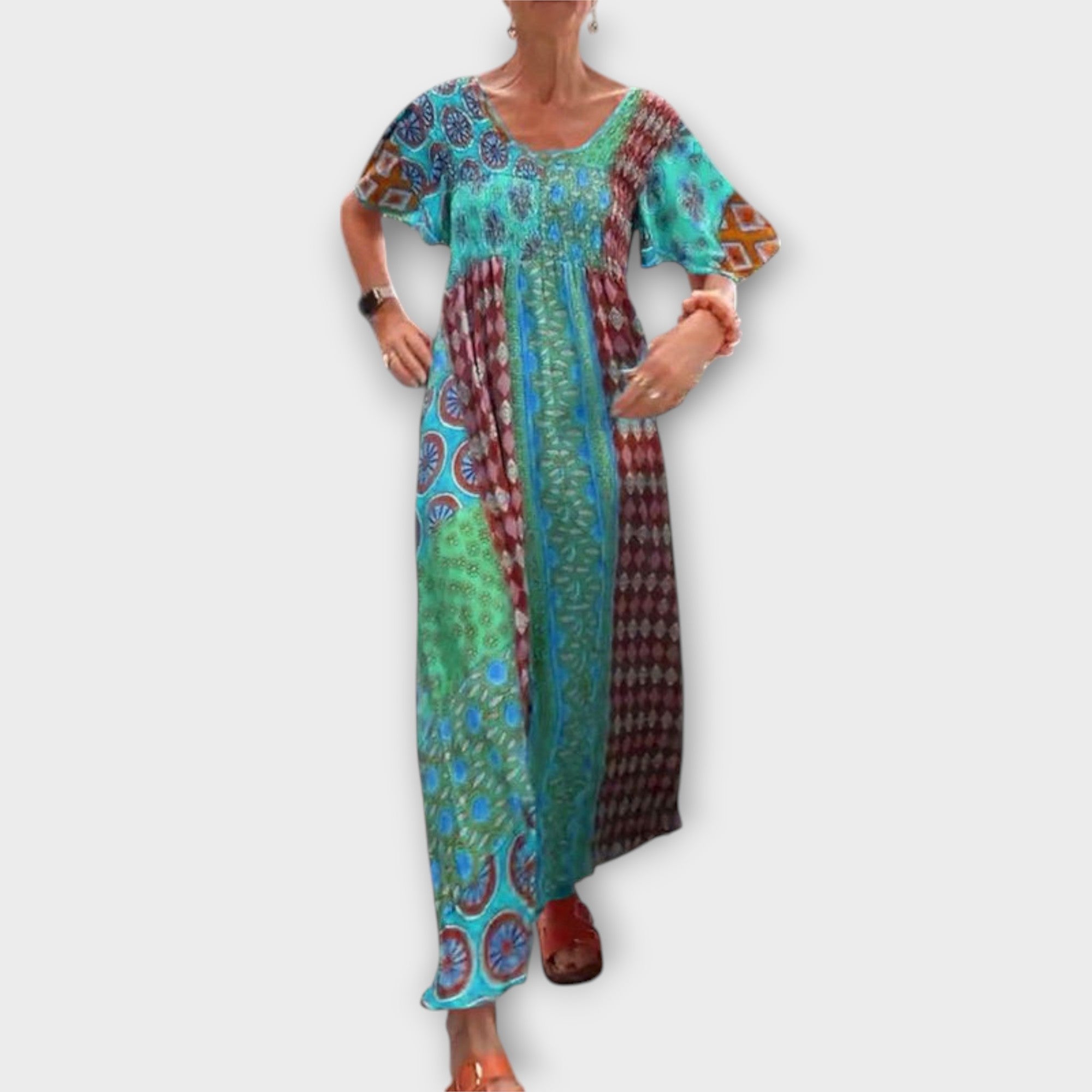 Melania - Gyvų Boho suknelė