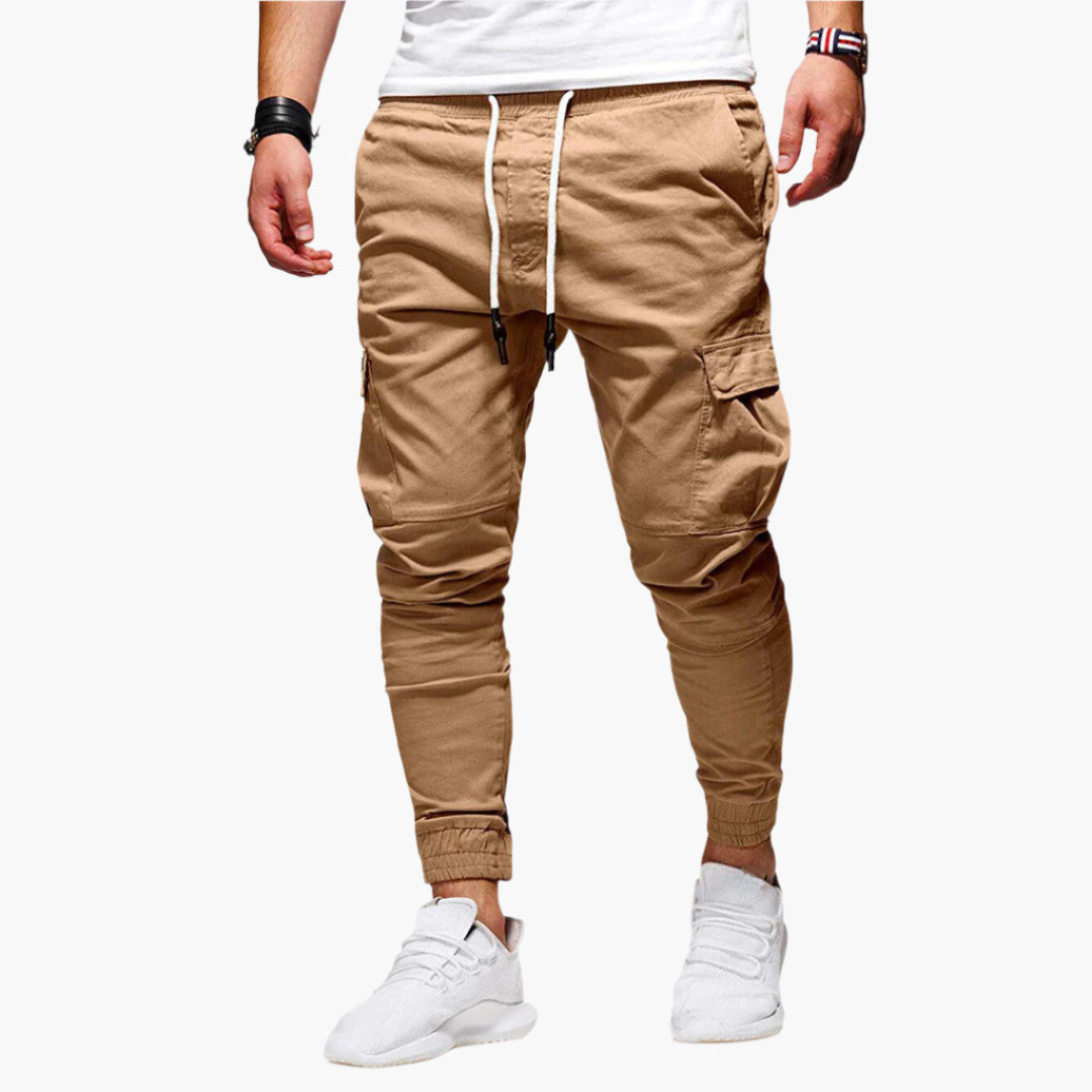 Tomáš – Vyriški Cargo Joggingo Kelnės – Modernios Streetwear Laisvalaikio Kelnės su Kišenėmis ir Elastingu Juosmeniu, Lauko & Kasdieniam Naudojimui