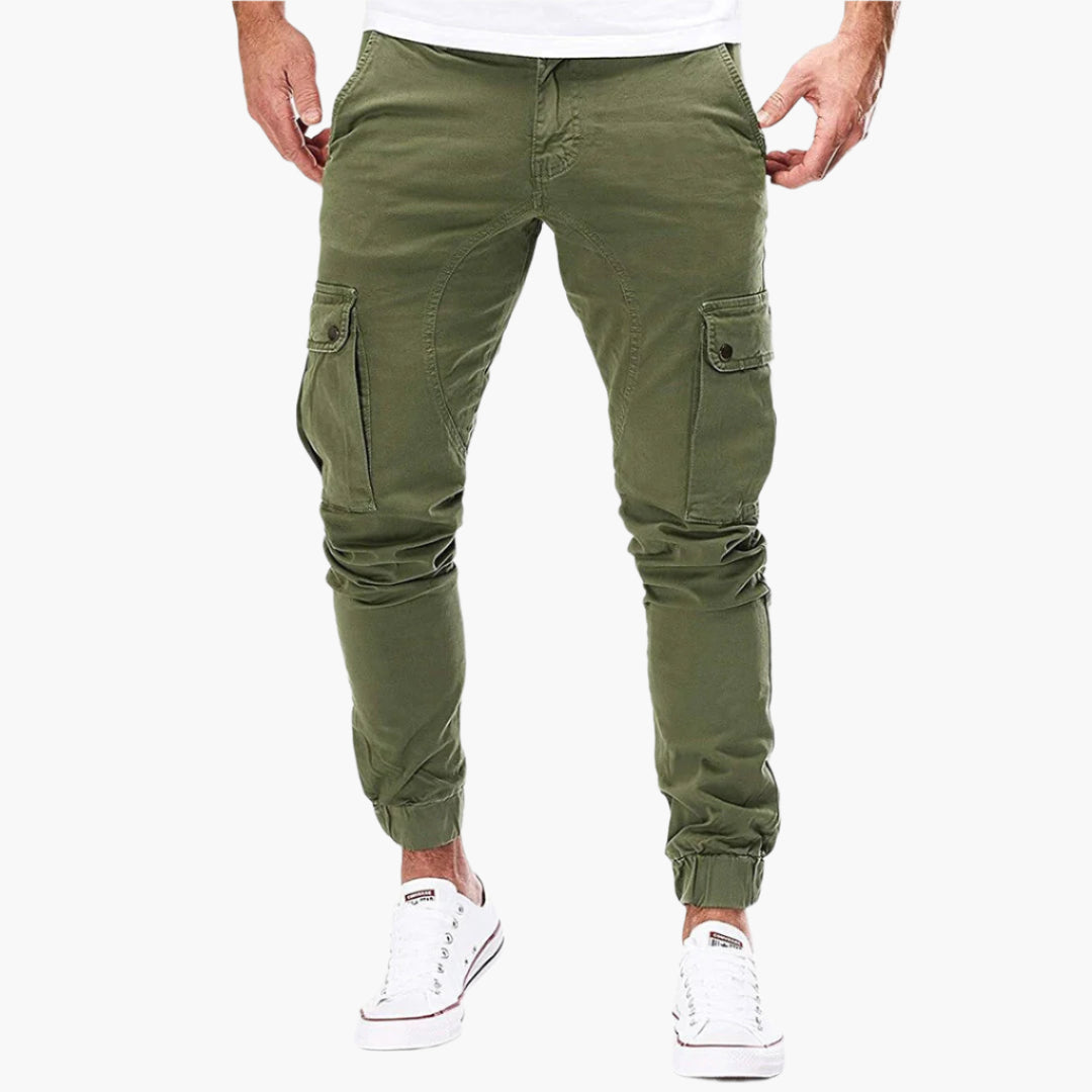 Tomáš – Vyriški Cargo Joggingo Kelnės – Modernios Streetwear Laisvalaikio Kelnės su Kišenėmis ir Elastingu Juosmeniu, Lauko & Kasdieniam Naudojimui