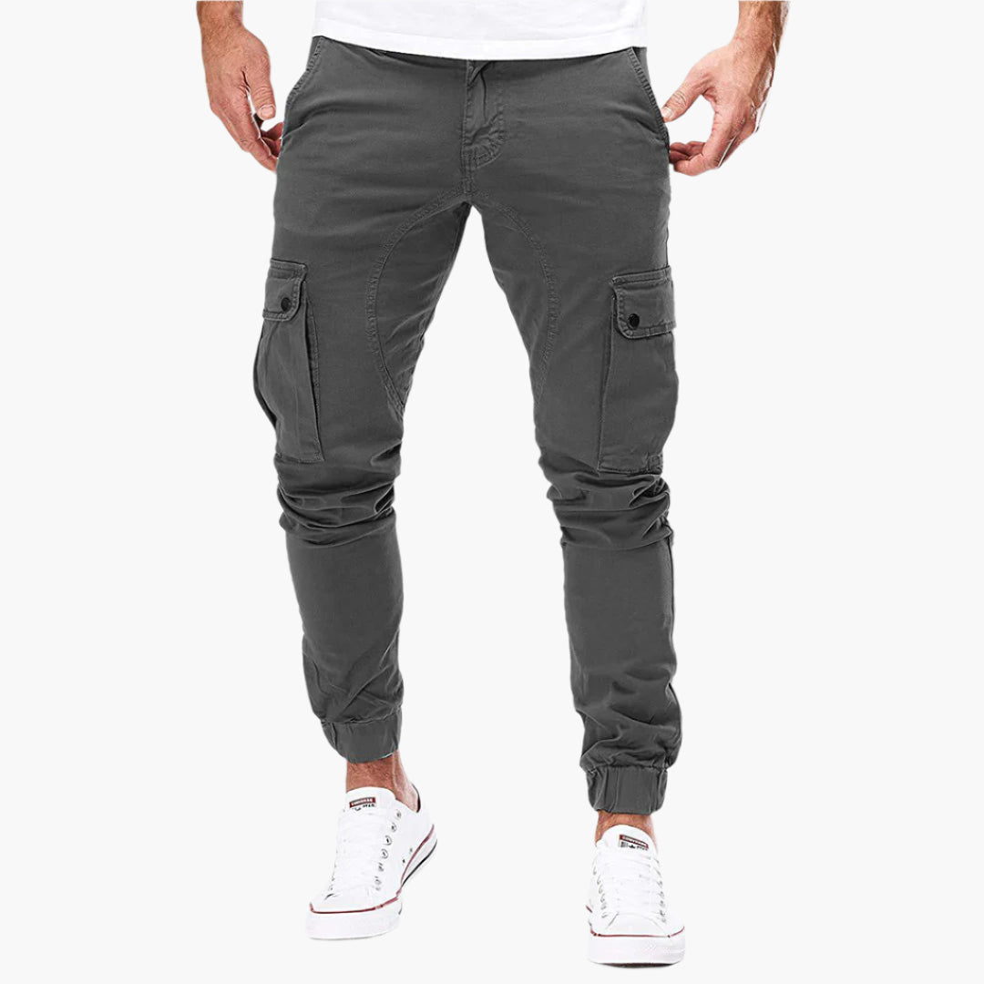 Tomáš – Vyriški Cargo Joggingo Kelnės – Modernios Streetwear Laisvalaikio Kelnės su Kišenėmis ir Elastingu Juosmeniu, Lauko & Kasdieniam Naudojimui