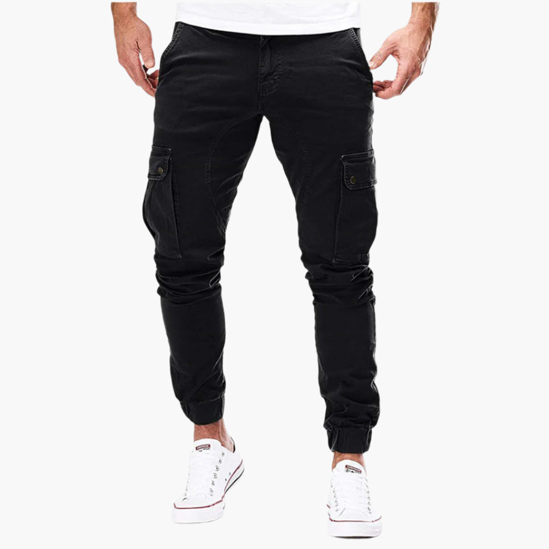 Tomáš – Vyriški Cargo Joggingo Kelnės – Modernios Streetwear Laisvalaikio Kelnės su Kišenėmis ir Elastingu Juosmeniu, Lauko & Kasdieniam Naudojimui