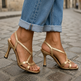 Elisabetta | Auksiniai Sandalai Vasaros Žavesys