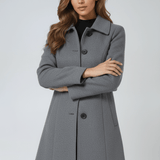 Dominika | Moteriškas žieminis paltas su vienu mygtuku