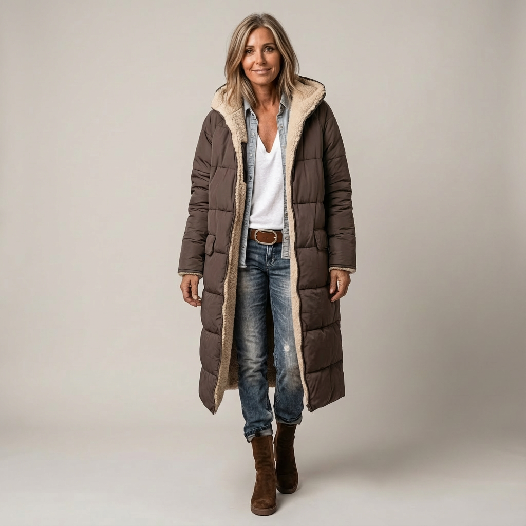 Amelia | Elegantiškas dvisluoksnis paltas