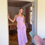 Emma Ruffle Maxi Suknelė