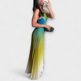 Haven - Stilingi Maxi Suknelės be Rankovių su Tie-Dye