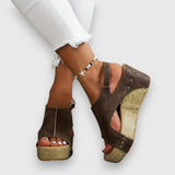 Mia – Vintage platforminiai sandalai