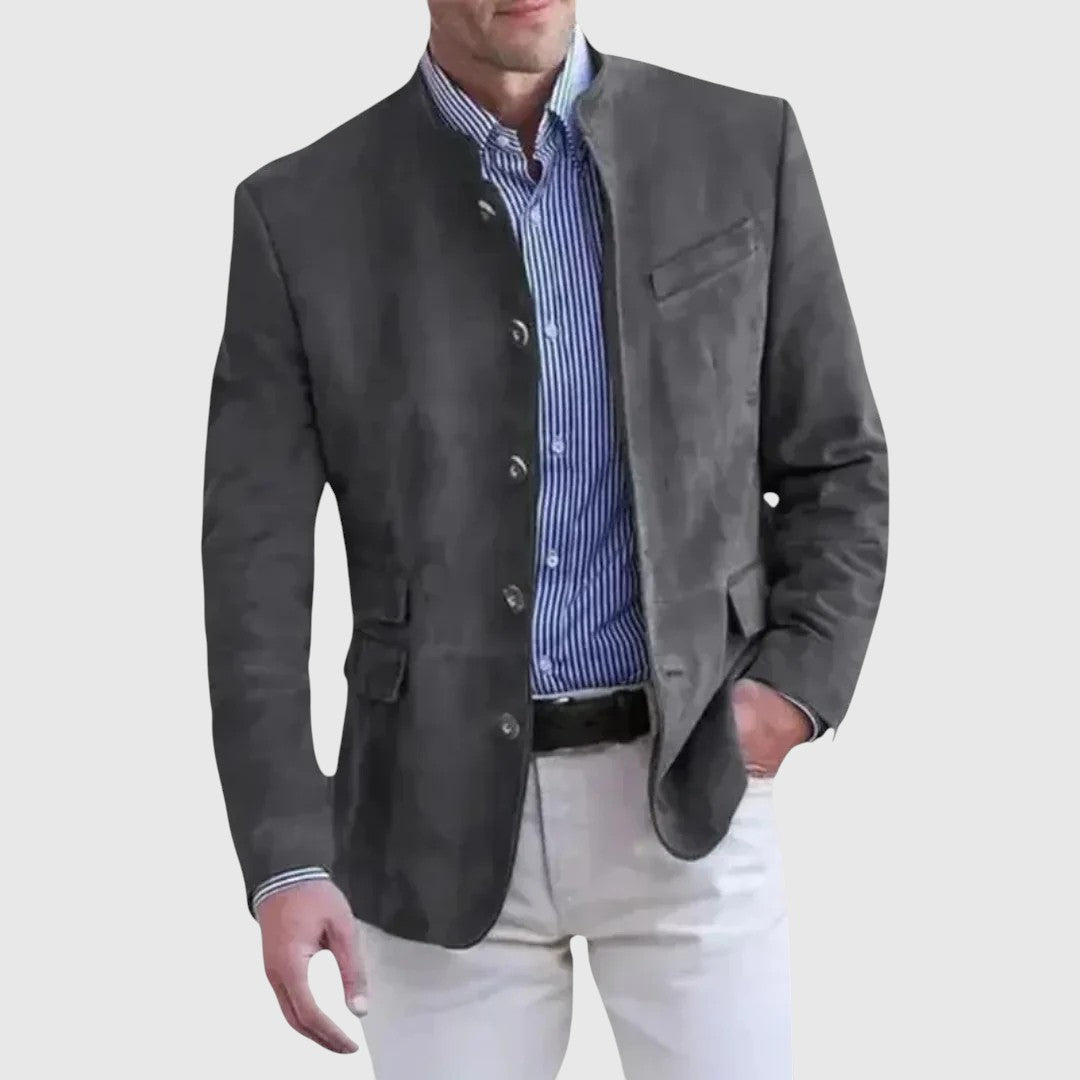 Ondřej – Išskirtinė Šviesi Suede Striukė