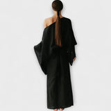 Dana - Kimono suknelė pagaminta iš lino ir medvilnės