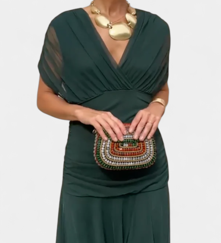 Eryzziah – Elegantiška suknelė su gėlių raštu