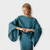 Dana - Kimono suknelė pagaminta iš lino ir medvilnės