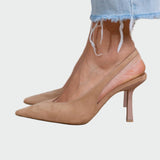 Sára Išskirtinės Slingback Lodičky Su Siauru Pirštu